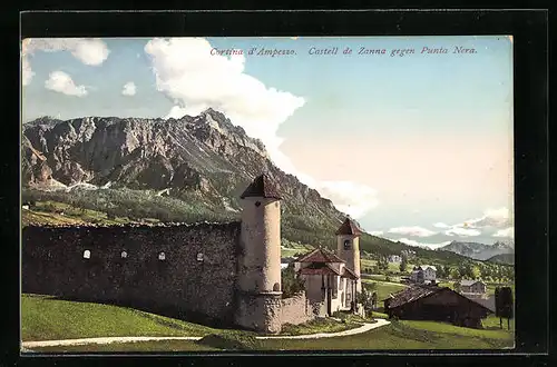 AK Cortina d`Ampezzo, Castell de Zanna gegen Punta Nera
