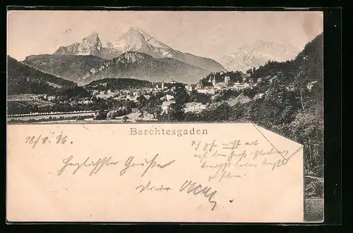 AK Berchtesgaden, Teilansicht