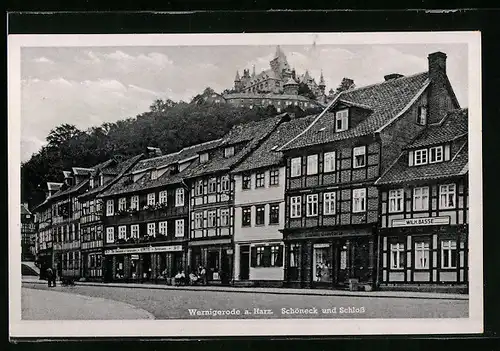 AK Wernigerode a. Harz, Schöneck und Schloss