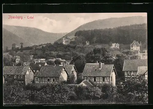 AK Ilsenburg, Totalansicht mit Berglandschaft