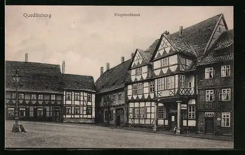 AK Quedlinburg, Partie am Klopstockhaus