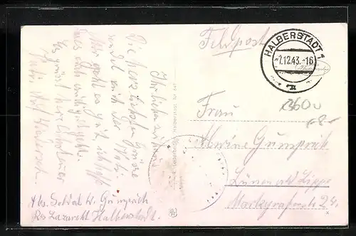 AK Halberstadt, Blick auf das Stadttheater