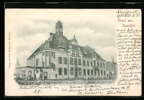 AK Stassfurt, Blick auf die Post