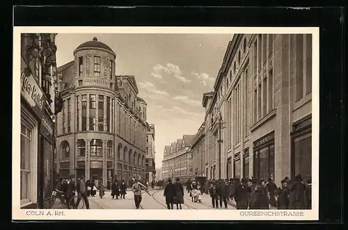 AK Cöln, Gürzenichstrasse mit Palatium