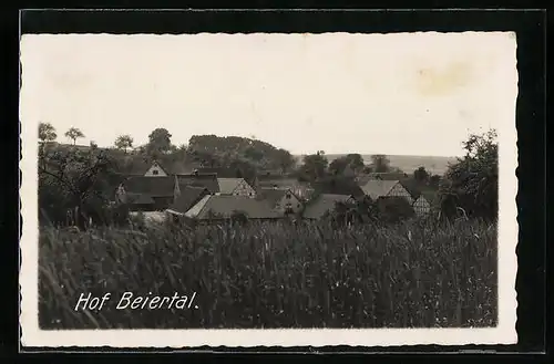 Foto-AK Grossrinderfeld, Hof Baiertal, Blick zur Siedlung