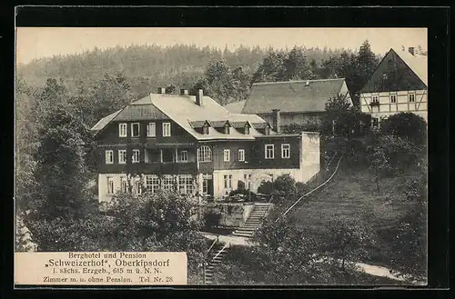 AK Oberkipsdorf, Berghotel und Pension Schweizerhof