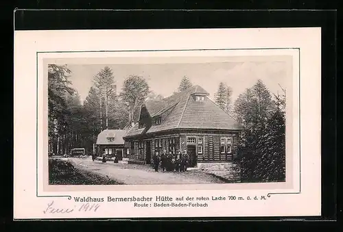 AK Bermersbach, Gasthaus Bermersbacher Hütte auf der roten Lache