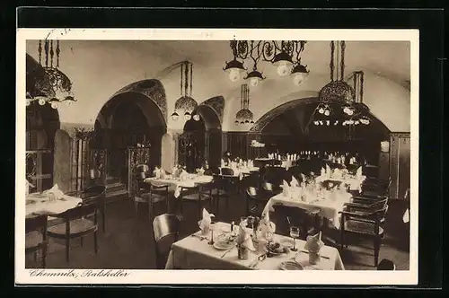 AK Chemnitz, Ratskeller, Innenansicht