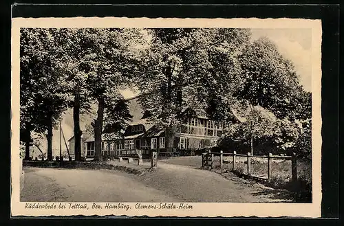 AK Kuddewörde bei Trittau /Bez. Hamburg, Clemens-Schulz-Heim von der Strasse gesehen