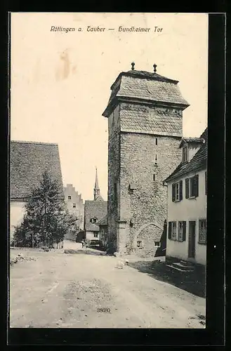 AK Röttingen a. Tauber, Am Hundheimer Tor