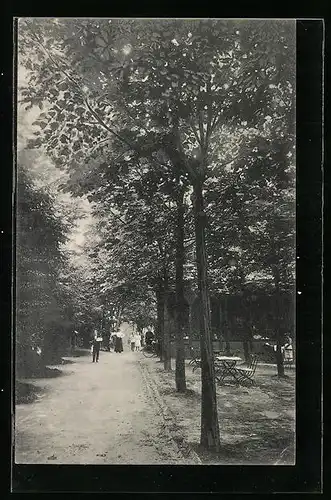 AK Bielefeld, Gasthaus Jägerkrug, Garten