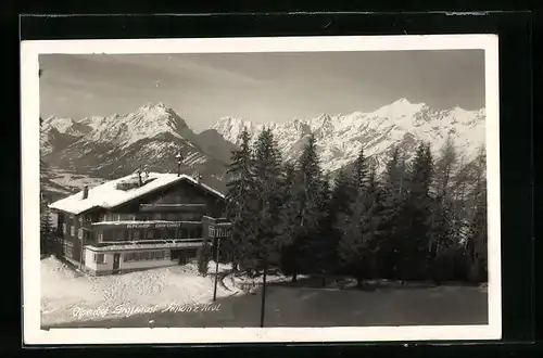 AK Schwaz, Alpenhof Grafenast im Winter