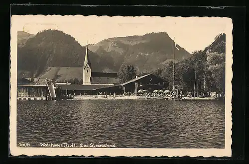 AK Walchsee, Das Strandbad mit Kirche