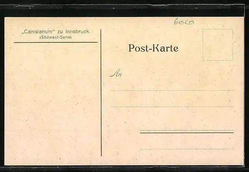 AK Innsbruck, Canisianum Südwest-Seite