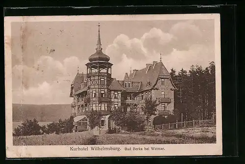 AK Bad Berka b. Weimar, Kurhotel Wilhelmsburg