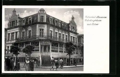 AK Bansin, Erholungsheim Zur Ostsee, HO Backwaren