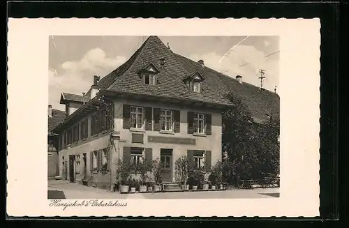 AK Haslach i. K., Gasthaus zur Sonne, Hansjakobs Geburtshaus