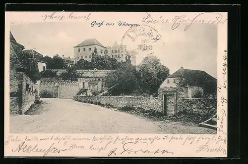 AK Thüngen, Gruss aus dem idyllischen Ort