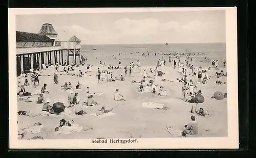 AK Heringsdorf, Besucher am Strand