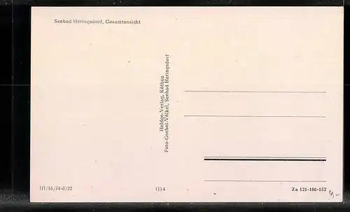 AK Heringsdorf, Gesamtansicht mit Meeresblick