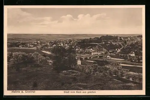 AK Nebra a. Unstrut, Stadt vom Bock aus gesehen