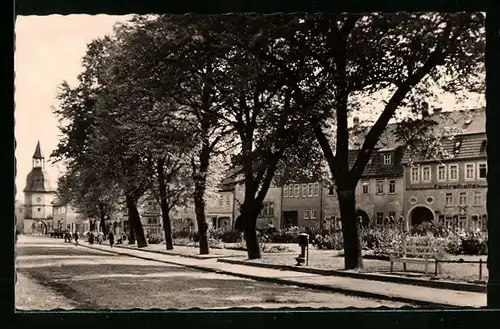 AK Bad Tennstedt, Anlagen vor dem Rathaus