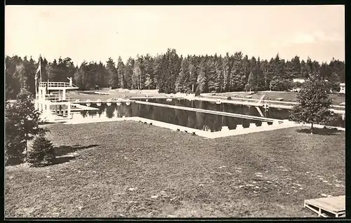 AK Grossröhrsdorf, Blick auf das Masseneibad