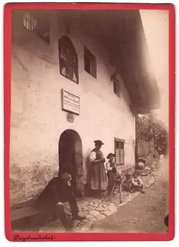 Fotografie unbekannter Fotograf, Ansicht Lajen, am Geburtshaus Walter von der Vogelweide Vogelweidehof