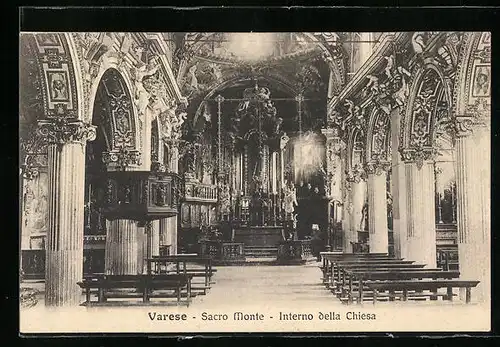 AK Varese, Sacro Monte, Interno della Chiesa