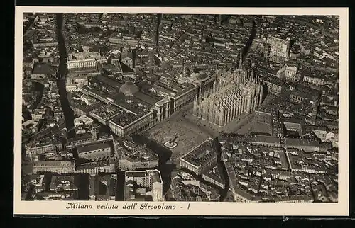 AK Milano, Veduta dall` Aeroplano