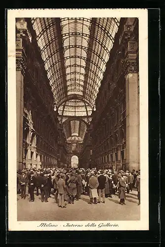 AK Milano, Interno della Galleria