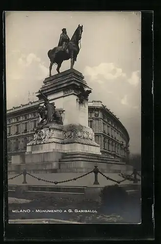 AK Milano, Monumento a G. Garibaldi