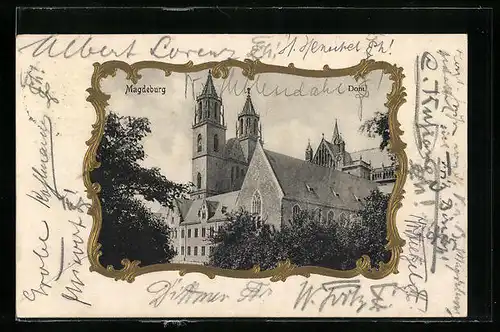 Passepartout-AK Magdeburg, Der Dom