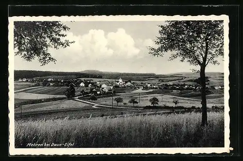 AK Mehren bei Daun-Eifel, Ortsansicht aus der Ferne