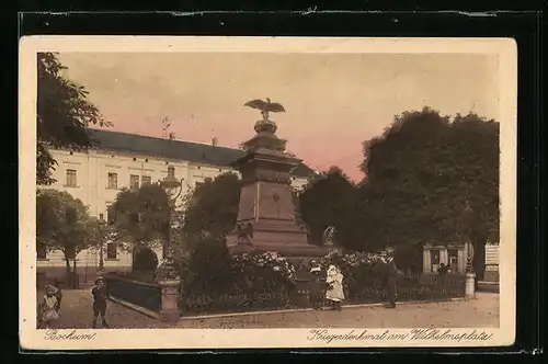 AK Bochum, Kriegerdenkmal am Wilhelmsplatz