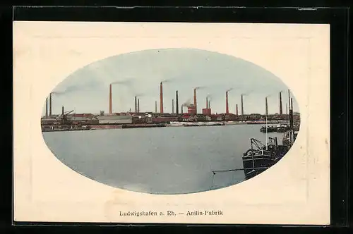 Präge-AK Ludwigshafen a. Rh., Anilin-Fabrik
