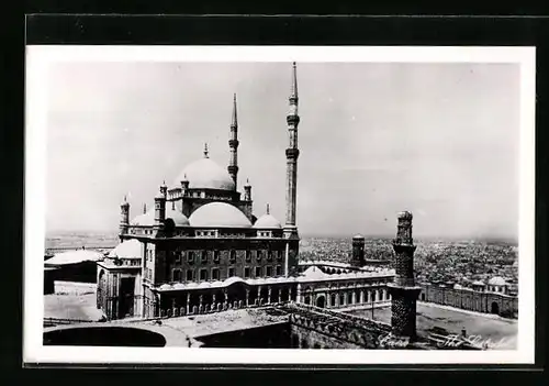 AK Kairo, Moschee mit Blick auf die Stadt