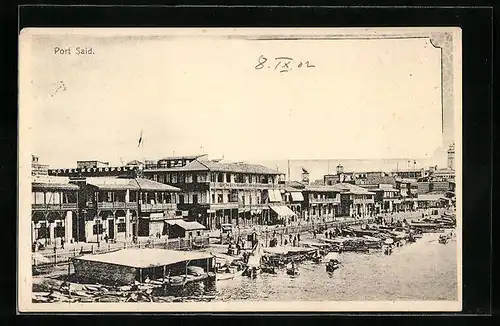 AK Port Said, Teilansicht vom Wasser aus