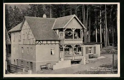 AK Sitzendorf, Haus Waldfrieden