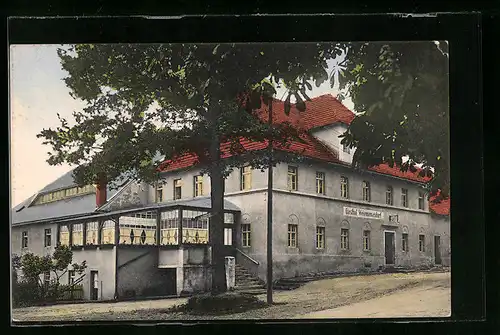 AK Weigmannsdorf i. Erzg., Blick zum Gasthof Weigmannsdorf