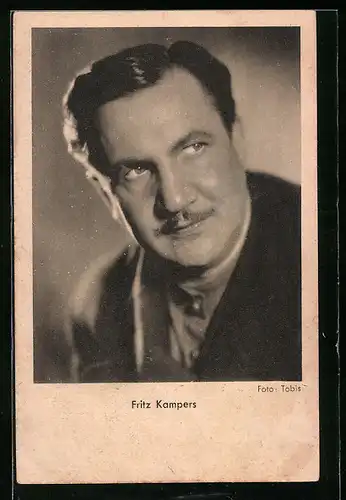 AK Schauspieler Fritz Kampers mit Schnurrbart