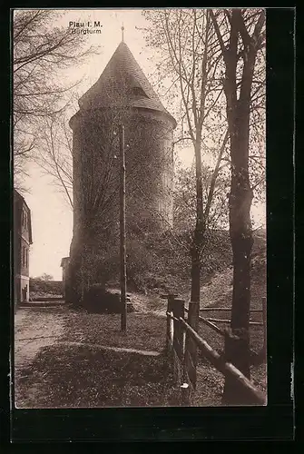 AK Plau i. M., Burgturm