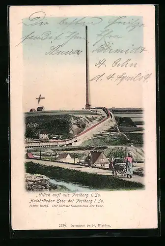 AK Freiberg i. Sa., Halsbrücker Esse