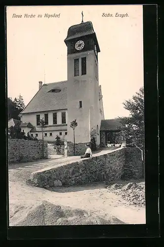 AK Kipsdorf /Sächs. Erzgebirge, Neue Kirche