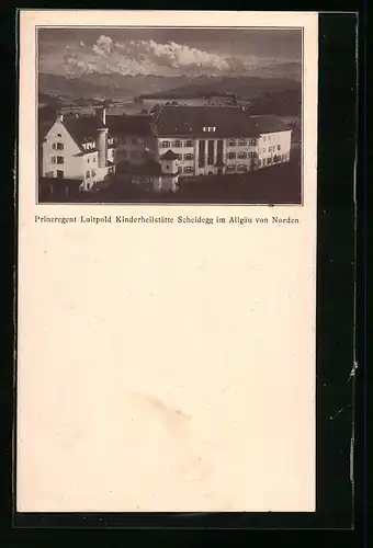 AK Scheidegg im Allgäu, Prinzregent Luitpold Kinderheilstätte von Norden