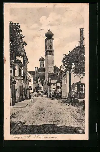 AK Isny i. A., Partie in der Lindauerstrasse