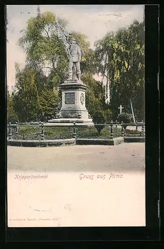 AK Pirna, Das Kriegerdenkmal