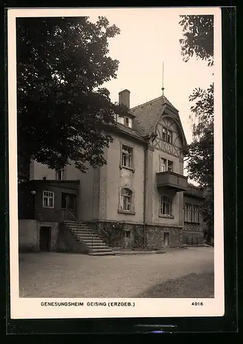 AK Geising /Erzgeb., Genesungsheim Geising, Rückansicht