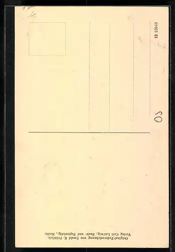 Künstler-AK Neisse, Partie in Klein-Venedig