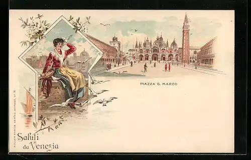 Lithographie Venezia, Piazza S. Marco